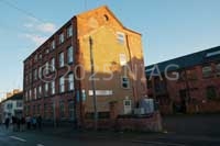 Cannell & Date's heel factory in Kettering that closed in 1981 after after 96 years of heel making. &nbsp;The bare area on the right was the site of Cheney's tool making workshop.