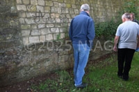 Remains of an iron ore bed beneath Gold Street, Wellingborough.